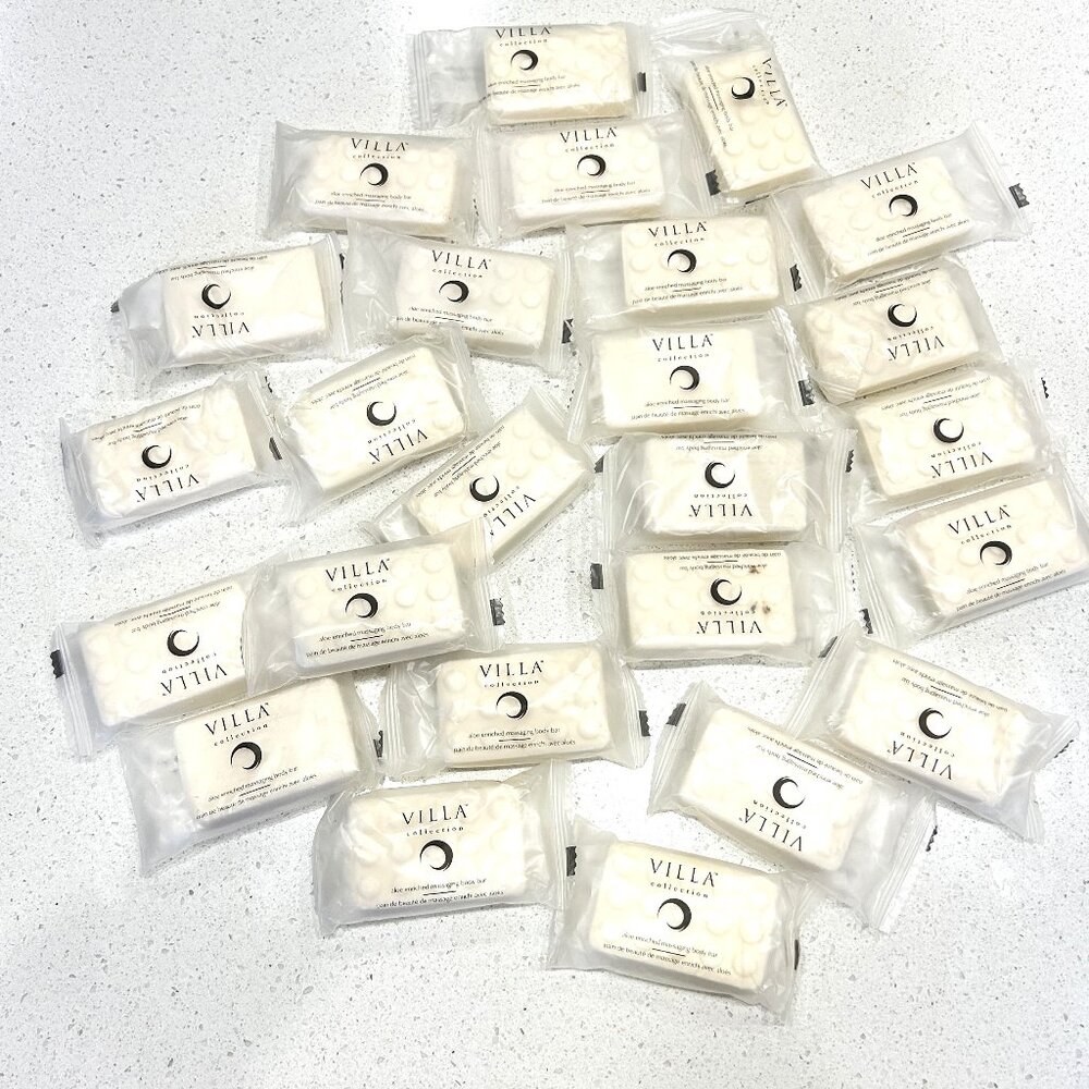 Lot‎ of 25 Villa Sample Size Aloe Enriched Massaging Body Bar Vegetable Soap - Picture 2 of 5